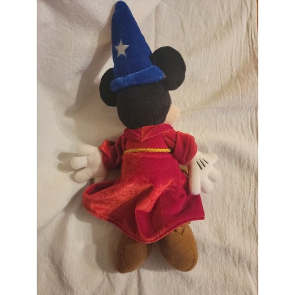 Disney Store Mickey Mouse Sorcerer Wizard Fantasia Plush Stuffed Animal Doll - Picture 2 of 3